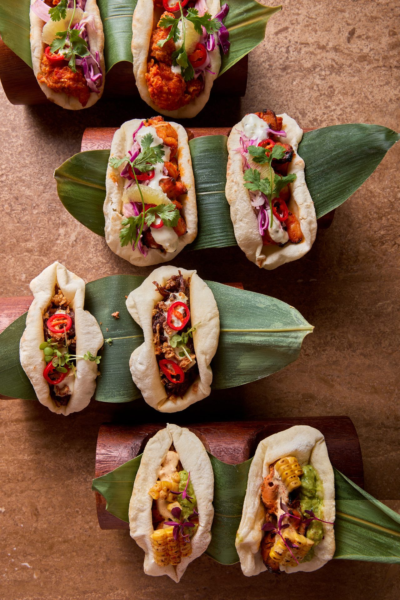 Pita tacos at Mana